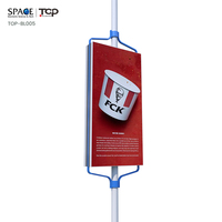 Panneau publicitaire en aluminium pour lampadaire routier et urbain / Panneau d'affichage pour lampadaire publicitaire