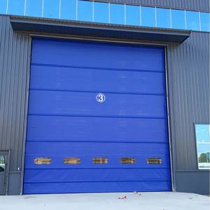 Porte de garage à enroulement rapide <span class=keywords><strong>RENPU</strong></span> en PVC et alliage d'aluminium, modèle 015, antivol, pour entrepôt frigorifique, design moderne de Qingdao, ouverture latérale électrique - Product Image 5