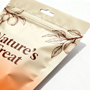 100g 250g 500g Customized Printed Zipper <b>Zip</b> Lock <b>Bag</b> Moisture Proof Matte Mylar <b>Bags</b> Dried Fruits Candy Snack Stand up Pouch - Product Image 5