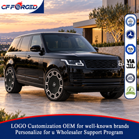 Jantes forgées monobloc Aerodisc de haute qualité personnalisées de 22, 23 et 24 pouces, noires et usinées, 5x120, pour Range Rover Escalade