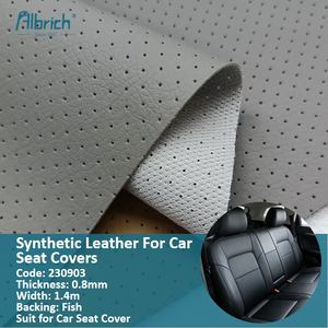 Siège de voiture en cuir synthétique Real Dot, cuir PVC perforé sur mesure pour véhicules à énergie nouvelle - Product Image 1