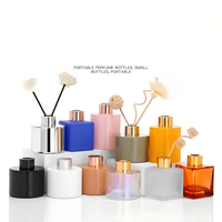 Bouteille vide en verre mat de 50 ml et 100 ml avec bouchon à vis pour diffuseur à bâtonnets, de luxe, écologique et recyclable, pour huile aromatique - Vente en gros