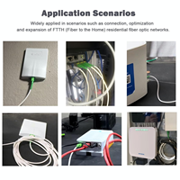 Cable de Fibra Óptica FTTH Monomodo con Revestimiento LSZH para Instalación de Internet de Banda Ancha en Interiores