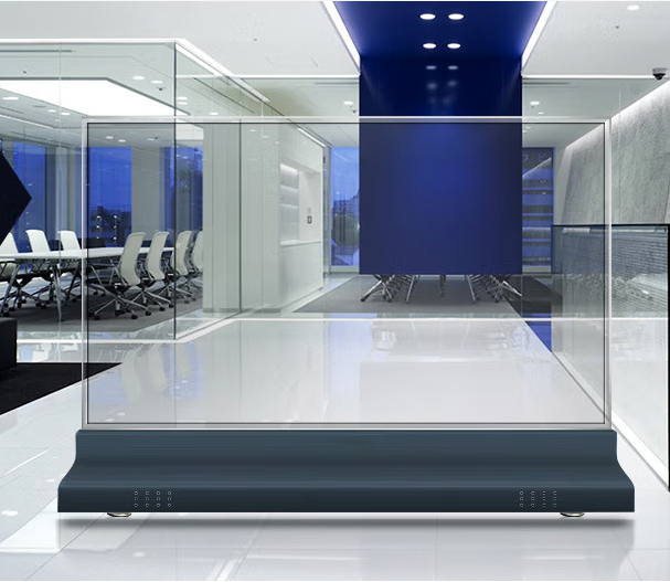 See Through 55inch Transparent Oled Display Screen Interactive Touch Information Totem With LG Oled Panel