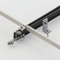 Support de montage solaire, Système de montage solaire installé sur toit en tôle, Rail de montage, Support de fixation, Panneaux solaires