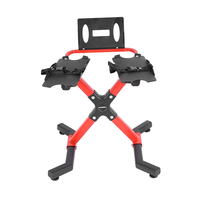 Support de rangement pour haltères sur pied de style industriel avec base large, organisateur de poids robuste pour salle de sport commerciale et studio