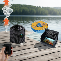 Sondeur de pêche portable sans fil pour bateau, transducteur de profondeur, sondeur de pêche, étanche IP68, en plastique écologique, appareil marin, écran HD 5 pouces