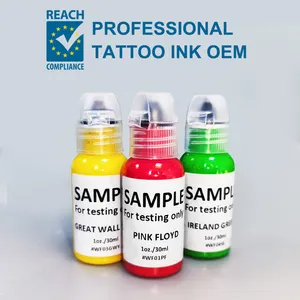 REACH Compliance OEM Pigments 57 Basic Colors Tattoo Kit Available Professional Ink Tattoo Set Triple Black Original Tattoo Ink