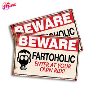 MANTENER FUERA Letrero de metal Peligro Placa de pared de metal 20*30CM MAN CAVE Cartel de chapa <span class=keywords><strong>Aviso</strong></span> retro Cuidado de advertencia Letrero de pared de metal - Product Image 5