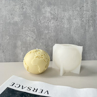 Neues Design Erdform Seifen form Duft kerzen DIY handgemachtes Geschenk Runde 3d Aroma therapie Planet Silikon Kerzen formen