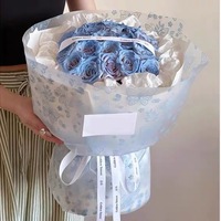 Papier Nosa et papier glassine personnalisés, imperméables et mats, pour emballages de fleurs fraîches, matériel d'emballage floral, thème Saint-Valentin Papillon Amour
