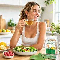 Sachets de thé amincissant naturel Mélange d'herbes pour ventre plat et perte de poids Citron, Aubépine, Feuille de Lotus Thé digestif post-repas Vente en gros OEM