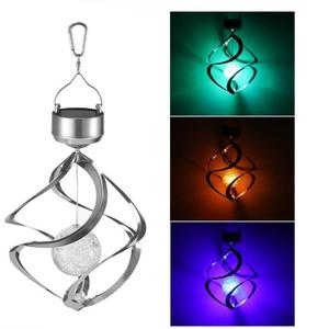 Luces Decorativas Navideñas al por Mayor, Luces Solares de Colores, Luces Solares Giratorias, Campanas de Viento para Montar en la Pared Exterior - Product Image 3