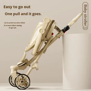 Passeggino Modello in Lega di Alluminio Leggero Pieghevole con Vista Bidirezionale <span class=keywords><strong>per</strong></span> <span class=keywords><strong>Neonati</strong></span> Seduti/Sdraiati - Product Image 2