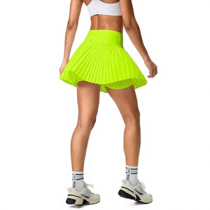 Custom Women's Athletic Yoga Running Golf Workout Sports Active Quick Dry High <b>Waist</b> Tennis <b>Skirts</b> for Women <b>With</b> Pockets Shorts - Product Image 3