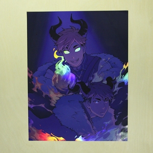 Tùy chỉnh cao cấp Anime lá nghệ thuật in giấy Poster Holographic Manga truyện tranh holofoil in minh họa tường trang trí nội thất Quà Tặng Áp phích - Product Image 4