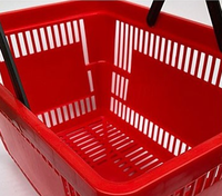 Panier d'Achat Suspendu Populaire en Plastique avec Poignée pour Supermarché et Buanderie