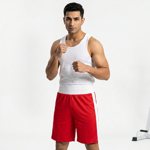 2026 New Arrival Custom Design Printed Stretch Lightweight Breathable Washed 100% Cotton Kick Boxing Shorts Men Personalized - Product Image 1
