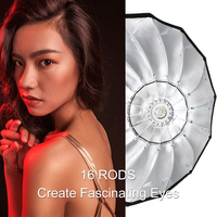 Réflecteur parabolique profond Godox Portable P120L 120CM en PVC pour flash de studio Elinchrom