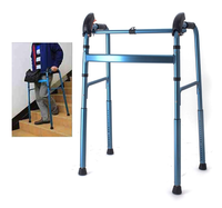 Déambulateur pliant léger en aluminium pour l'assistance à la marche et la montée d'escaliers, modèle standard