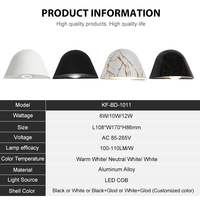 Lampes murales LED en alliage d'aluminium étanches IP65, prix d'usine, pour jardin, villa, cour, porche, entrée