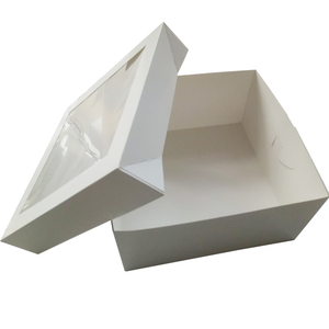 Cake Box With Window Wholesale High Quality Large 8 10 12inch Cake Box With Window Distributors Wedding Cake Boxes For Cake Party In Bulk