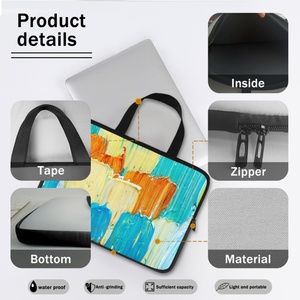 10 '', 12'', 13 '', 15'', 17 ''Benutzer definierter Druck Tragbare Neopren-Business-Computer-Schutz tasche Handtrage-Laptop tasche - Product Image 5