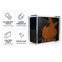Boîtier d'affichage magnétique personnalisé en acrylique pour cartes TCG, boîte de rappel de jeu de cartes à collectionner, résistant aux UV, panneaux 5+8mm, usine OEM