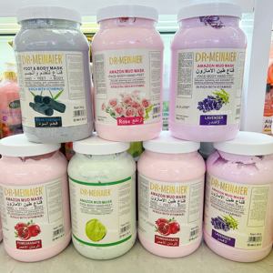 Mascarilla de barro de arcilla facial y corporal personalizada, blanqueamiento AHA orgánico Natural, cuidado de la piel antienvejecimiento, mascarilla purificante de vitamina C y rosas, 4KG - Product Image 1