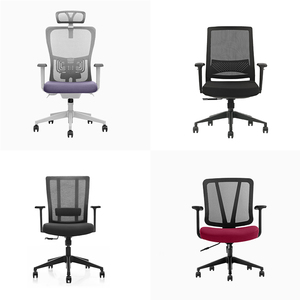 Cao trở lại hiện đại Ergonomic xoay Ghế văn phòng giá rẻ lưới vải nhà có thể điều chỉnh tựa đầu điều hành quản lý máy tính - Product Image 6