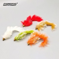 ROVORO 9 Couleurs 4 #   Appâts artisanaux pour la pêche à la mouche, zonkers et streamers, pour la pêche au brochet, au muskie, au saumon, à la truite et au bar rayé