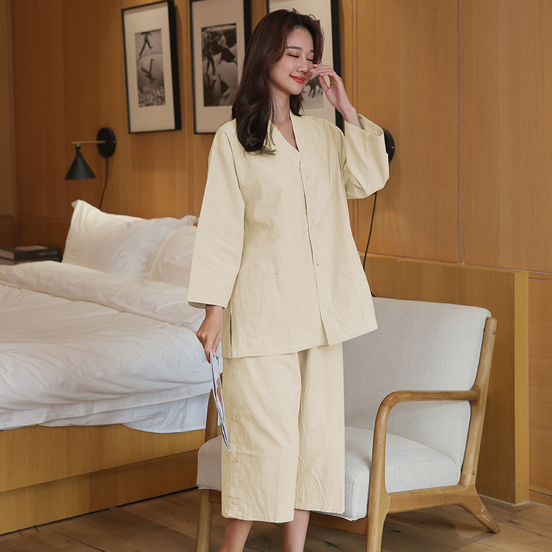 Ropa de moxibustión beige