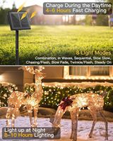 Luces Solares LED de Cobre, 22 Metros, 200 LED, IP67, Impermeables, para Jardín, Pequeñas, 8 Modos Ajustables, Eficiencia Energética