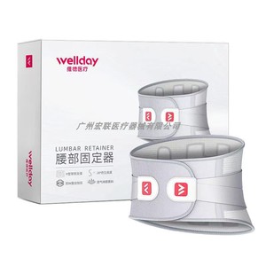 Wellday Lumbar Retainer WP02A M L XL XXL XXXL H-Shape Support Breathable Fabric Waist Brace - Product Image 1