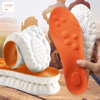 Semelles de sport 4D Matériau PU Respirant et absorbant la sueur Soutien de la voûte plantaire pour un confort sportif de longue durée