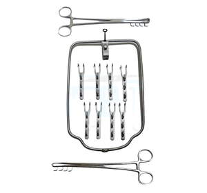 Juego de Instrumentos Quirúrgicos de Rumenotomía de Acero Inoxidable de Alta Calidad para Ganado, Kit de Instrumentos Reutilizables para Cirugía Veterinaria de Animales Grandes - Product Image 1
