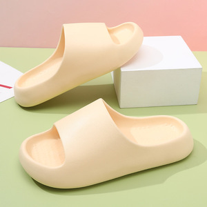 Women's EVA Slippers Thickened <b>Soft</b> Sole Non Slip Bathroom Sandals Home Outdoor Wear Unisex <b>Flip</b> <b>Flops</b> Solid Color Size 36-45 - Product Image 1