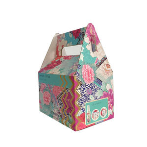 अनुकूलित दूर ले फास्ट फूड बॉक्स बर्गर Sanck सस्ते केक बॉक्स संभाल के साथ कठोर बक्से - Product Image 1