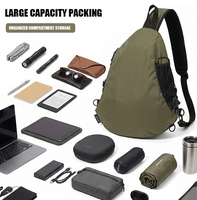 Bolso Bandolera Deportivo Personalizado de Tela Membrana, Transpirable, con Panel Trasero Acolchado, para Actividades al Aire Libre