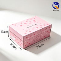 Cajas de Cartón Resistentes de Color Rosa Recicladas y Ecológicas para Zapatos, Personalizadas con Logotipo