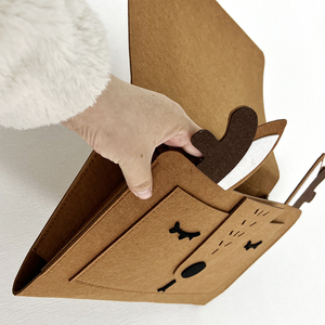 4 Pockets Elk Fox Animal Cartoon Felt <strong>Bed</strong> Side <strong>Caddy</strong> Organizer Children Bedside <strong>Caddy</strong> for Sofa Desk - Product Image 5