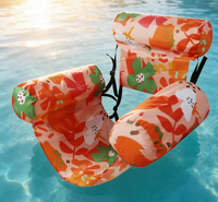 Colchoneta Flotante Inflable Plegable Portátil para Piscina, Compacta para Fácil Almacenamiento y Transporte a la Piscina