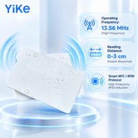 Carte NFC Google Review Tap Card personnalisée en PVC NTAG213 13,56 MHz, étanche, sans contact, auto-adhésive, pour entreprises, vente en gros