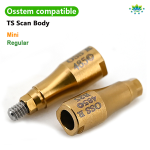 Scanbody Titanium Kompatibel Osstem untuk Implan Gigi CAD/CAM Impresi Digital 3Shape Exocad Scanner OEM ODM Stok Pabrik - Product Image 5
