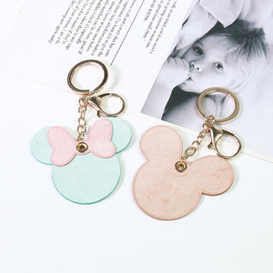 Customized couple keychains, <b>car</b> pendants, PU leather <b>key</b> <b>rings</b>, charms, gifts, Korean style keychains. - Product Image 4