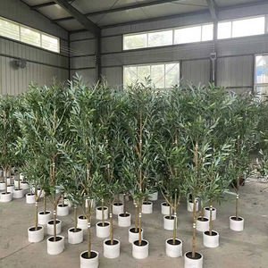 I1207 Arbre d'<span class=keywords><strong>olivier</strong></span> artificiel détachable en promotion avec <span class=keywords><strong>petit</strong></span> <span class=keywords><strong>pot</strong></span> en plastique <span class=keywords><strong>pour</strong></span> la décoration du salon et de l'entrée - Product Image 5