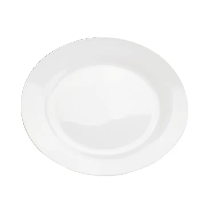 Превосходное качество, домашняя декоративная Термотрансферная печать, круглые белые фарфоровые тарелки для ужина, керамические тарелки на заказ