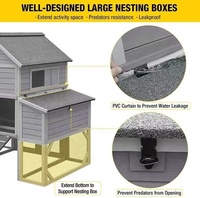 Meilleure vente d'usine en gros de cage en bois pour poulailler grand poulailler extérieur en bois pour 10-15 poulets