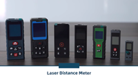 Télémètre laser de poche de 120m à affichage LCD numérique télémètre laser outil de mesure de la vue pour la décoration de la maison