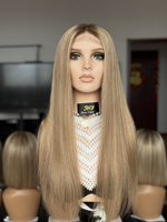 Perruques en cheveux humains SHY Medical, entièrement nouées à la main, cheveux humains doux, effet cuir chevelu réaliste, remplacement capillaire pour femmes, marque privée